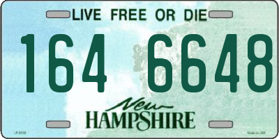 NH license plate 1646648