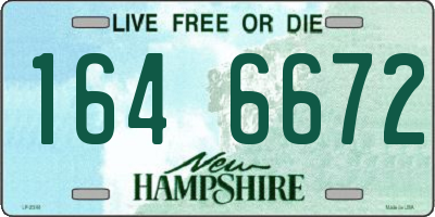 NH license plate 1646672