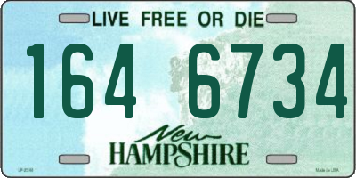 NH license plate 1646734