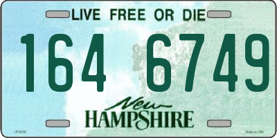 NH license plate 1646749