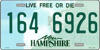 NH license plate 1646926