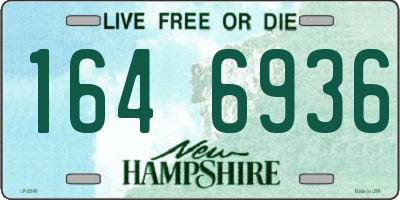 NH license plate 1646936