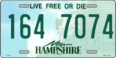 NH license plate 1647074