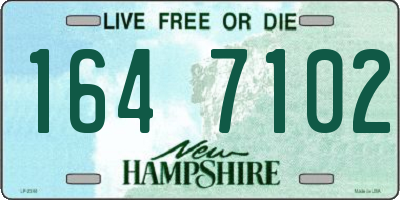NH license plate 1647102
