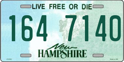 NH license plate 1647140