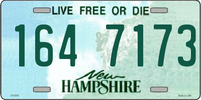 NH license plate 1647173