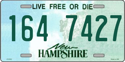 NH license plate 1647427