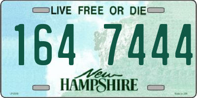 NH license plate 1647444