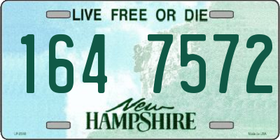 NH license plate 1647572