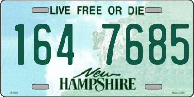NH license plate 1647685