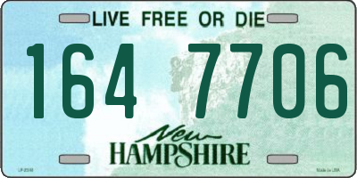 NH license plate 1647706
