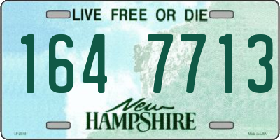 NH license plate 1647713