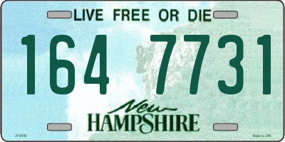 NH license plate 1647731