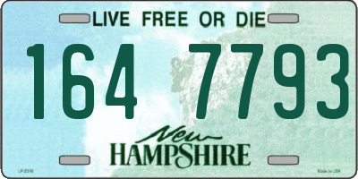 NH license plate 1647793