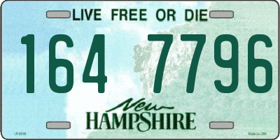NH license plate 1647796
