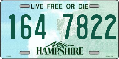 NH license plate 1647822