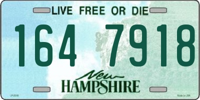 NH license plate 1647918
