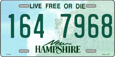 NH license plate 1647968