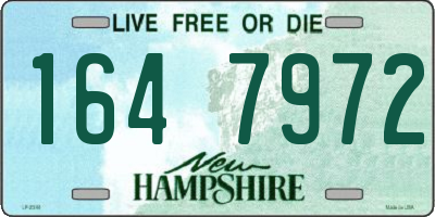 NH license plate 1647972
