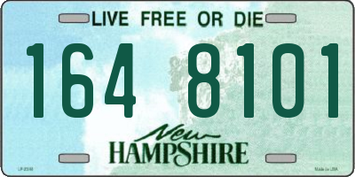 NH license plate 1648101