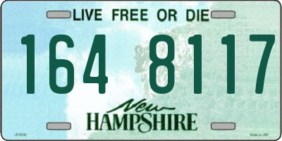 NH license plate 1648117