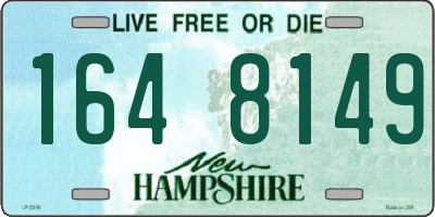 NH license plate 1648149