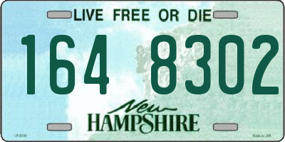 NH license plate 1648302