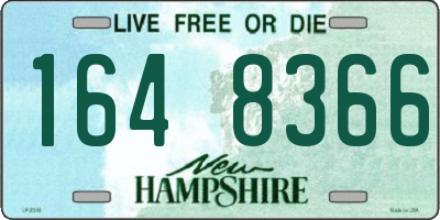 NH license plate 1648366