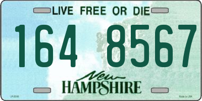 NH license plate 1648567