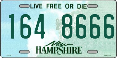 NH license plate 1648666