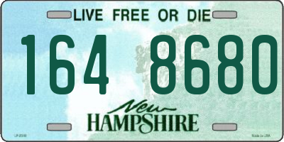 NH license plate 1648680