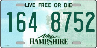 NH license plate 1648752