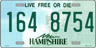 NH license plate 1648754