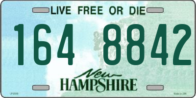 NH license plate 1648842