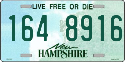 NH license plate 1648916