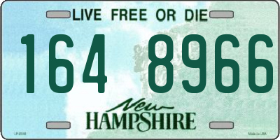NH license plate 1648966