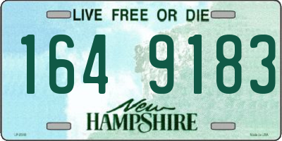 NH license plate 1649183