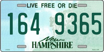 NH license plate 1649365