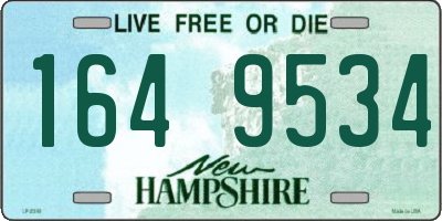 NH license plate 1649534