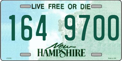 NH license plate 1649700