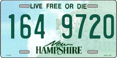 NH license plate 1649720