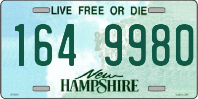 NH license plate 1649980