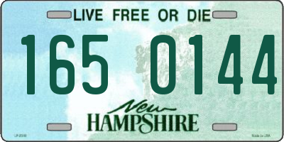 NH license plate 1650144