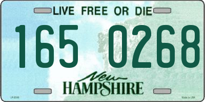 NH license plate 1650268