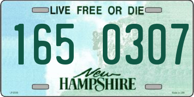 NH license plate 1650307