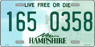 NH license plate 1650358