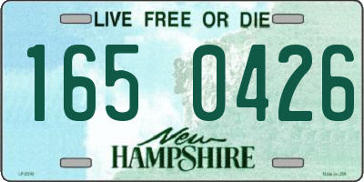 NH license plate 1650426