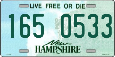 NH license plate 1650533