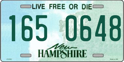 NH license plate 1650648