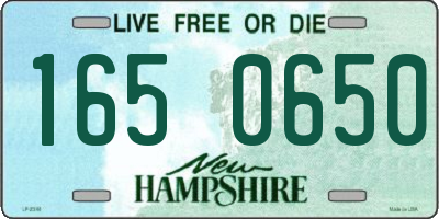 NH license plate 1650650